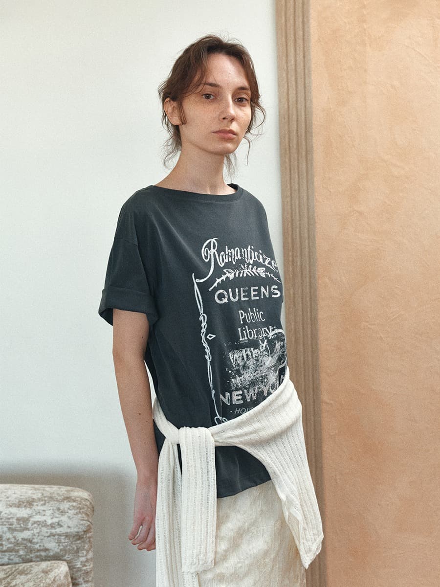 TIR ROMANTICIZE VINTAGE PIGMENT TOP_CHARCOAL — vue 5