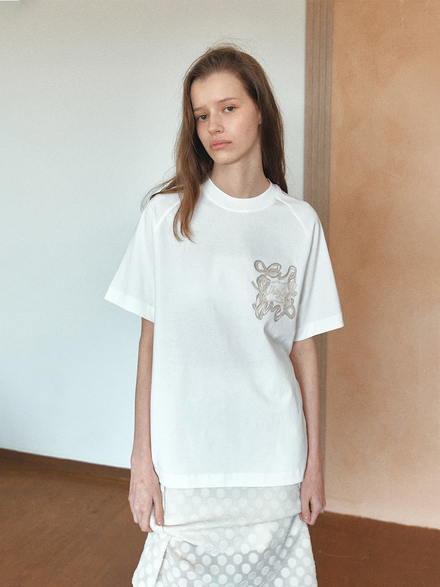 TIR ROMANTIC RIBBON TOP_WHITE — vue 1