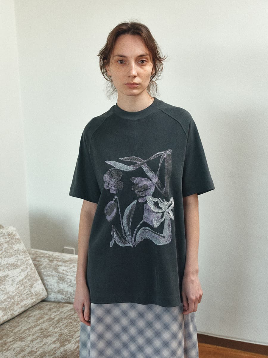 TIR FLORAL BUTTERFLY TOP_CHARCOAL — vue 2