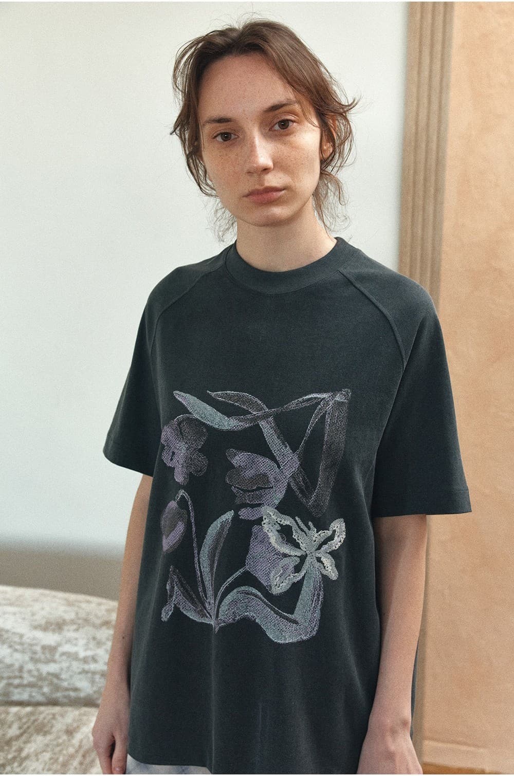 TIR FLORAL BUTTERFLY TOP_CHARCOAL — vue 9