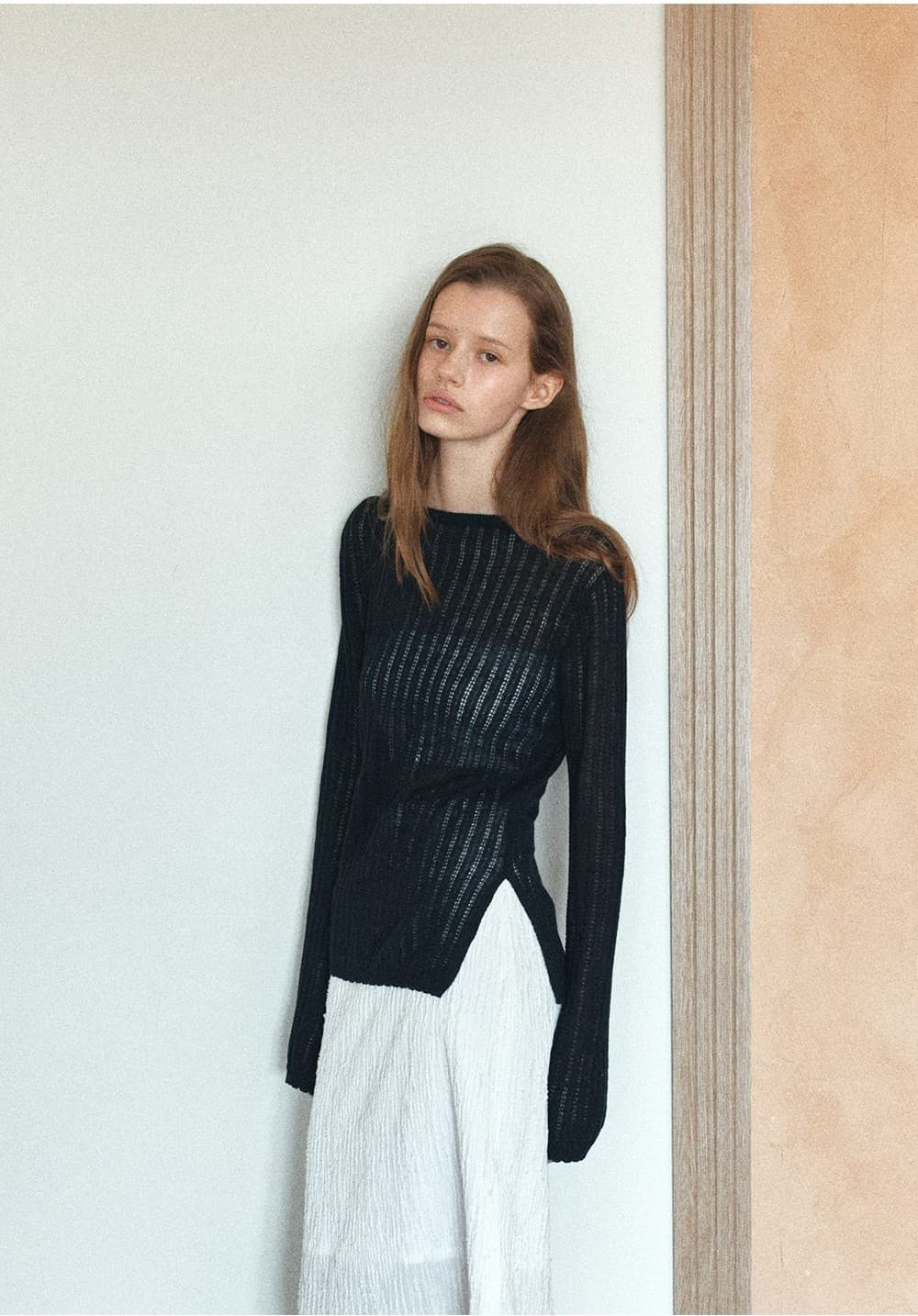 TIS CROCHET BOATNECK KNIT_BLACK — vue 10