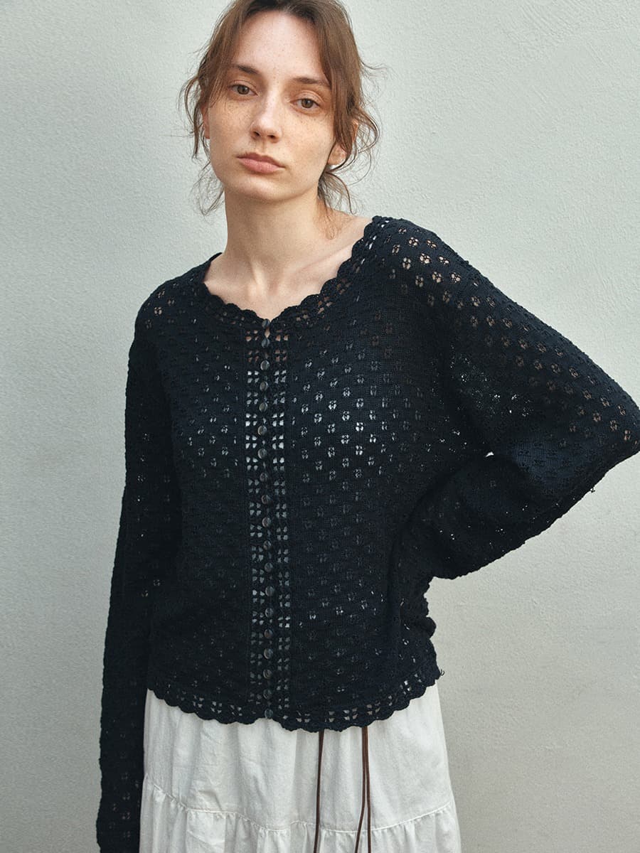 TIS SKASHI KNIT CARDIGAN_NAVY — vue 6