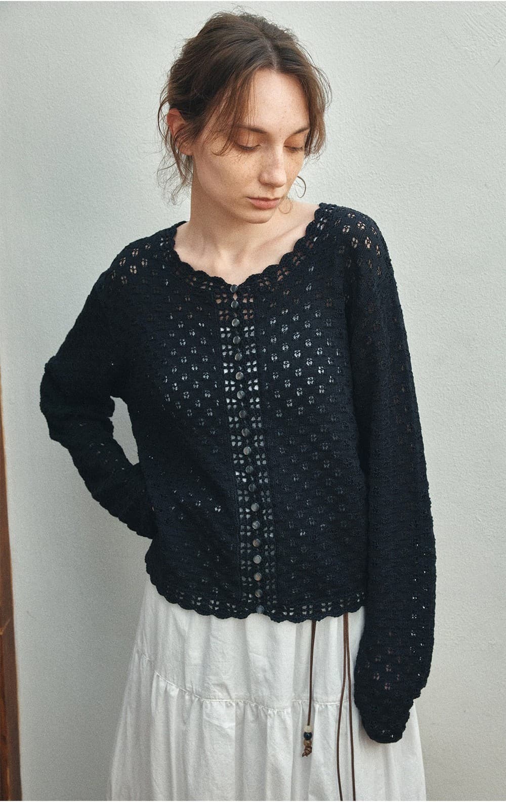 TIS SKASHI KNIT CARDIGAN_NAVY — vue 8