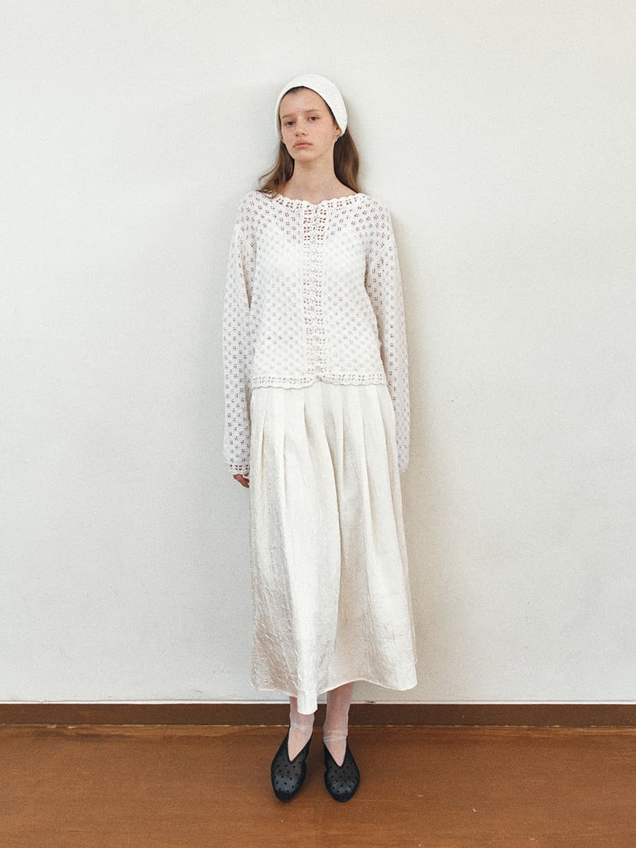 TIS SKASHI KNIT CARDIGAN_IVORY — vue 2