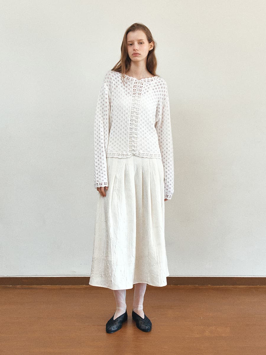 TIS SKASHI KNIT CARDIGAN_IVORY — vue 5
