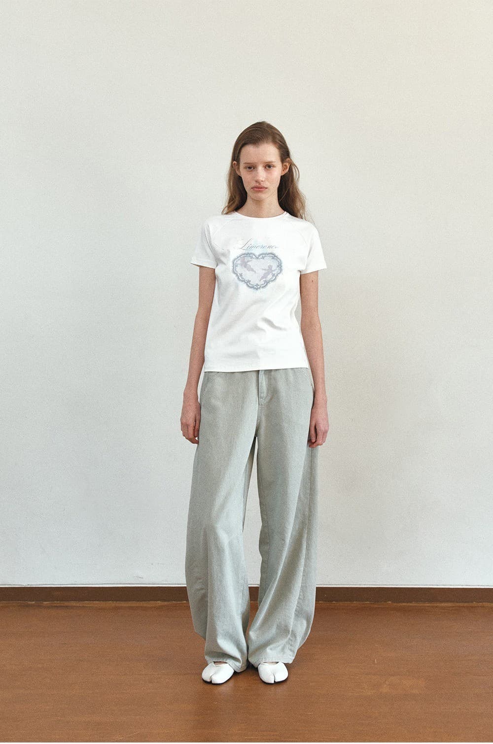 TIR HEART LACE ANGEL GRAPHIC ART TOP_WHITE — vue 9