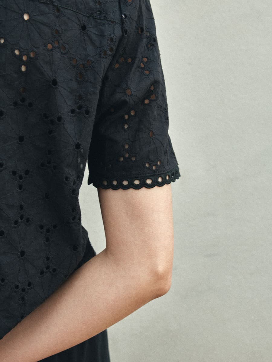 TIR EMBROIDERY LACE BLOUSE_BLACK — vue 7