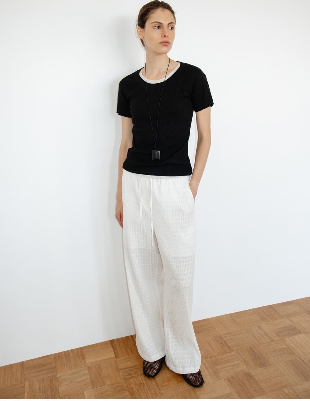TIR U-NECK RIBBED TOP_BLACK — vue 11