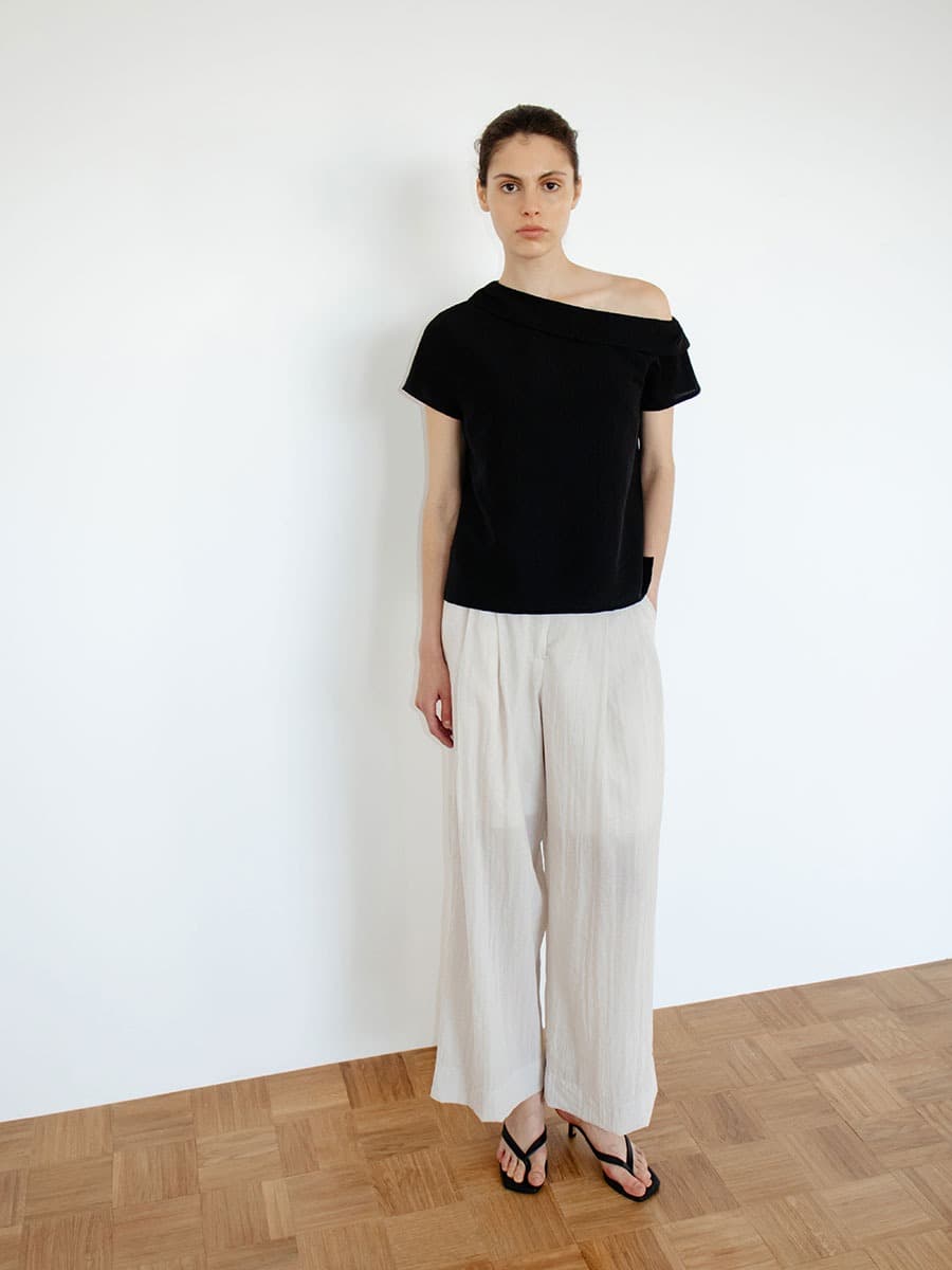 TIR OFF SHOULDER BLOUSE_BLACK — vue 7