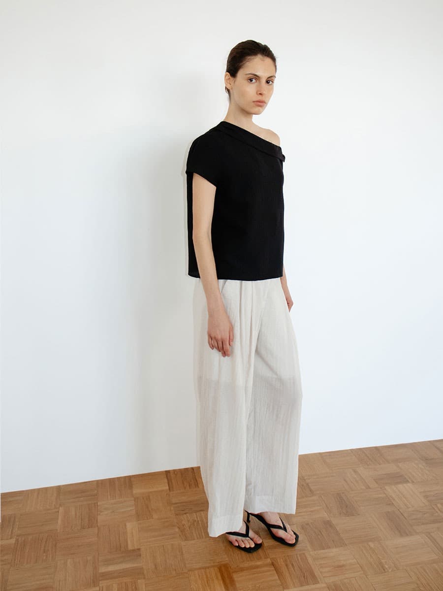 TIR OFF SHOULDER BLOUSE_BLACK — vue 8