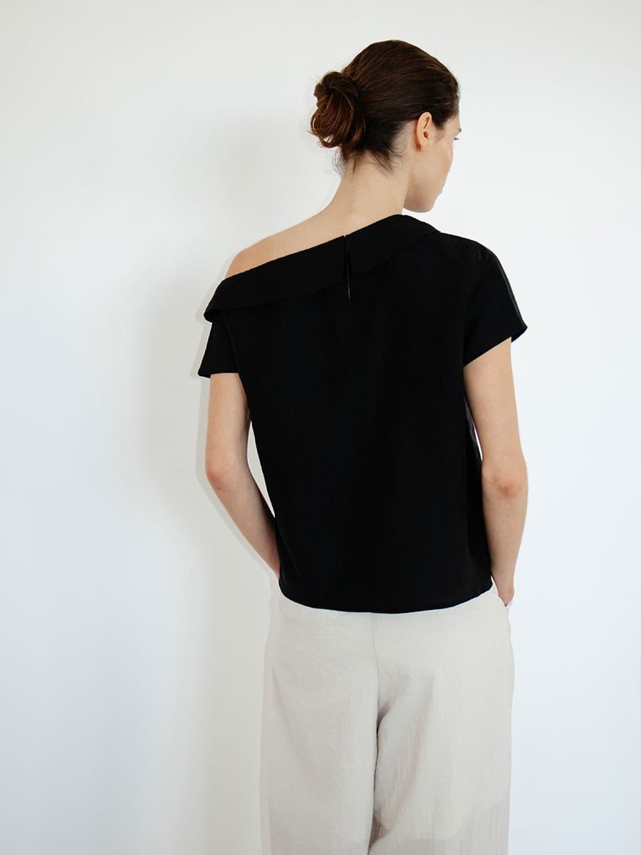 TIR OFF SHOULDER BLOUSE_BLACK — vue 9