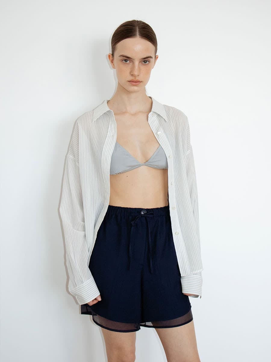 TIR LAYERED BANDING SHORTS_NAVY — vue 3