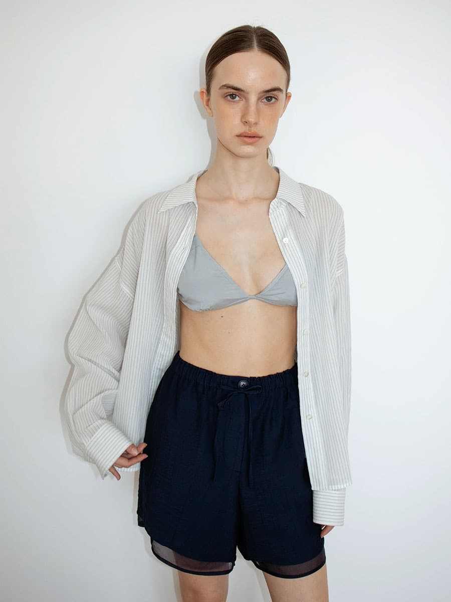 TIR LAYERED BANDING SHORTS_NAVY — vue 4