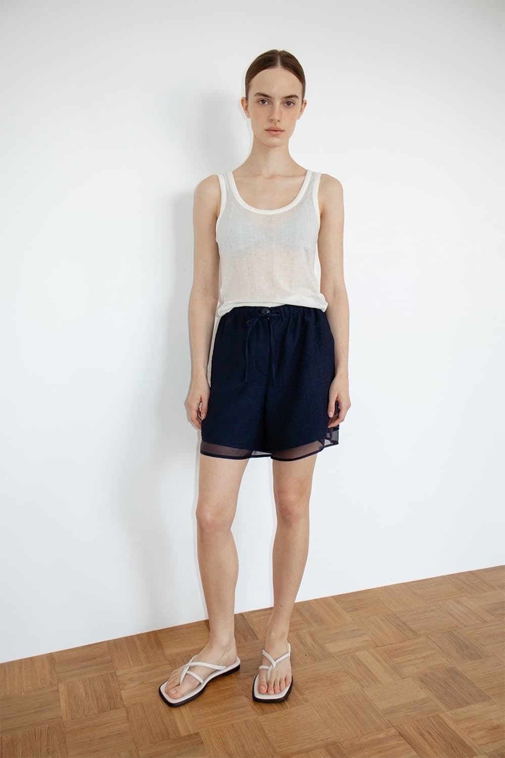 TIR LAYERED BANDING SHORTS_NAVY — vue 9