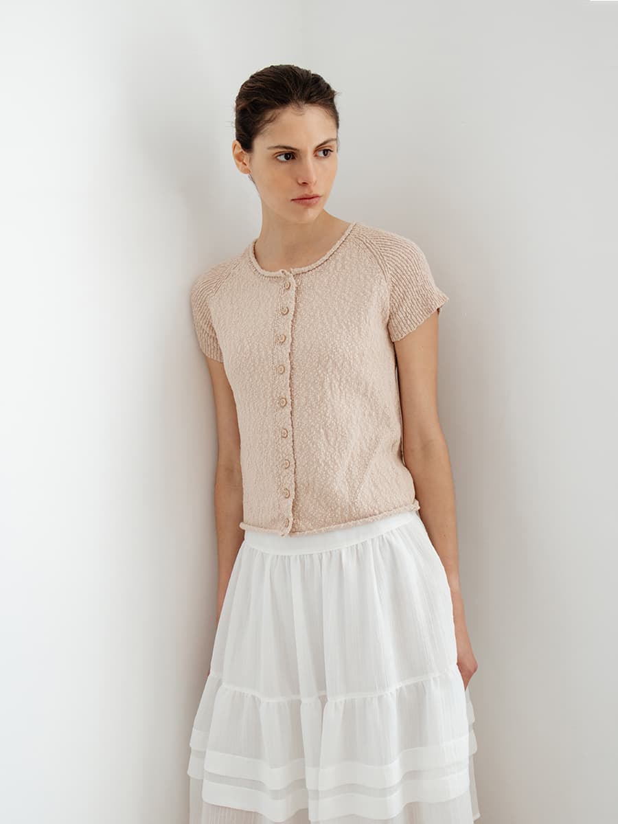 TIR SHEER TIERED MIDI SKIRT_WHITE — vue 5