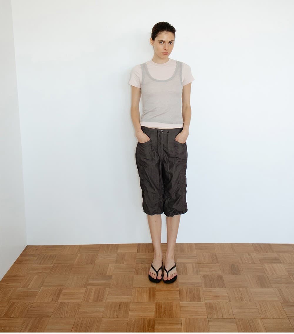 TIR SLEEVELESS LAYERED TOP_PINK&GREY — vue 9