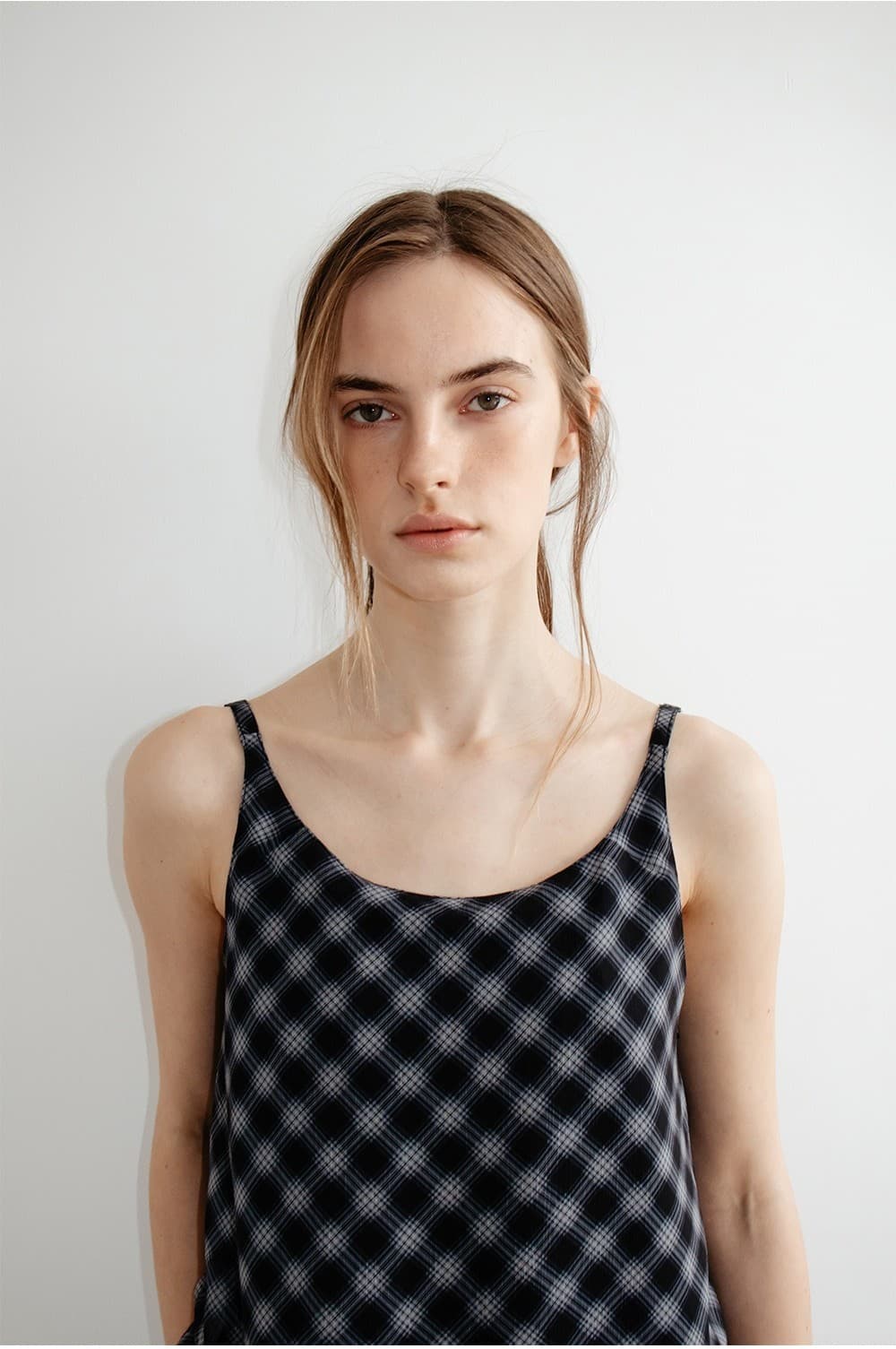 TIR CHECK LAYERED REVERSIBLE DRESS_BLACK — vue 8