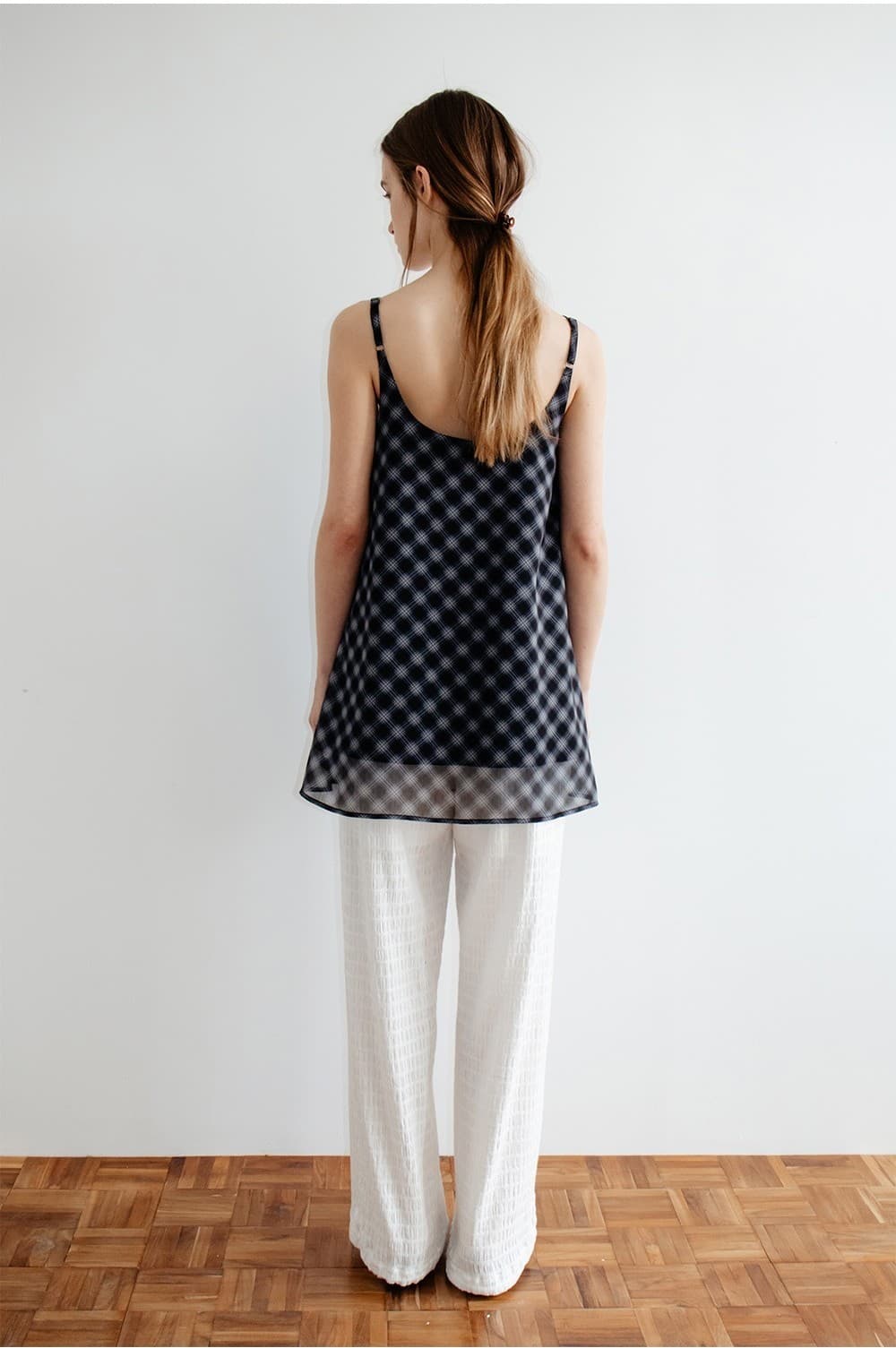 TIR CHECK LAYERED REVERSIBLE DRESS_BLACK — vue 9