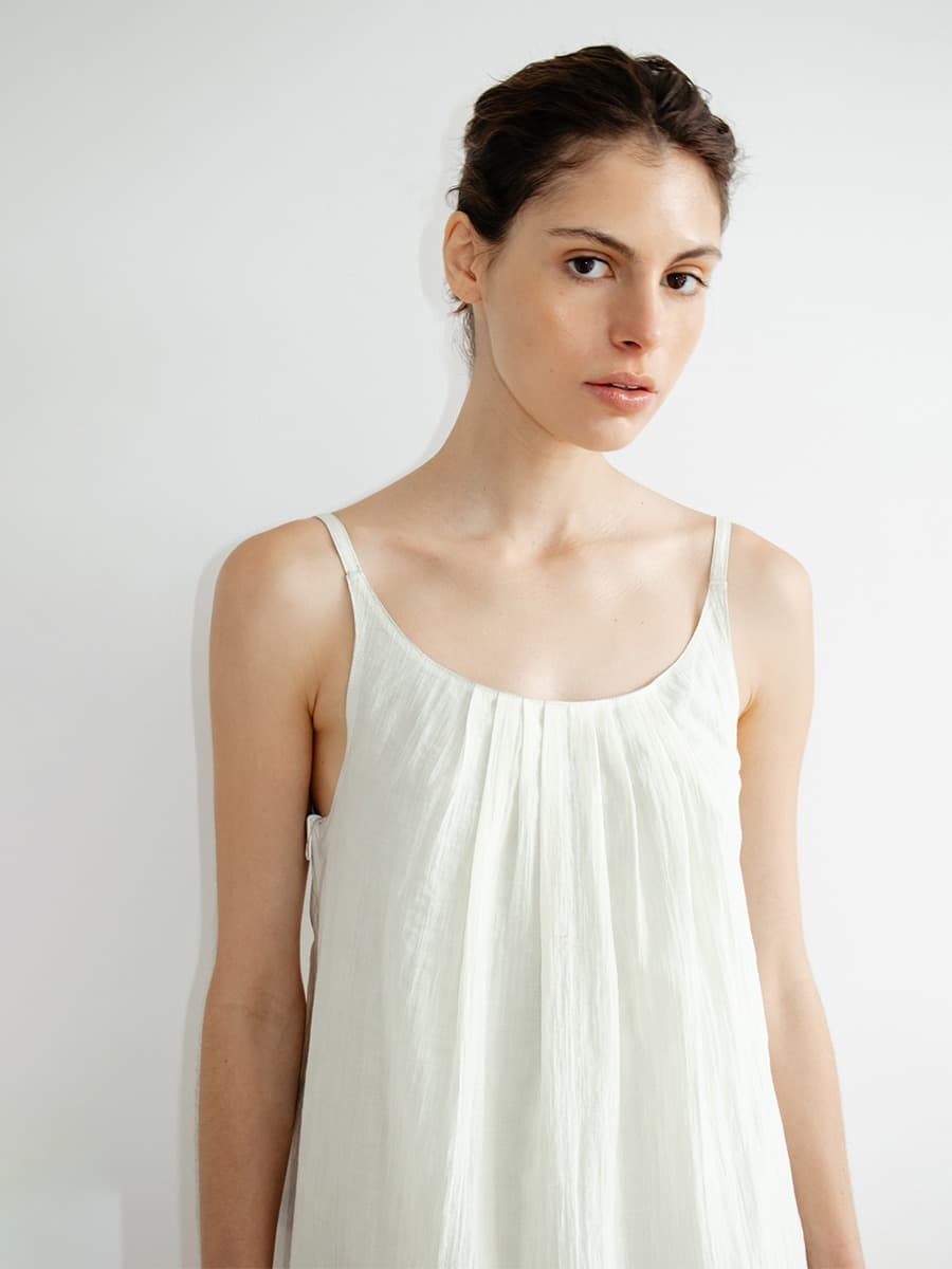 TIR CHECK LAYERED REVERSIBLE DRESS_MINT — vue 7