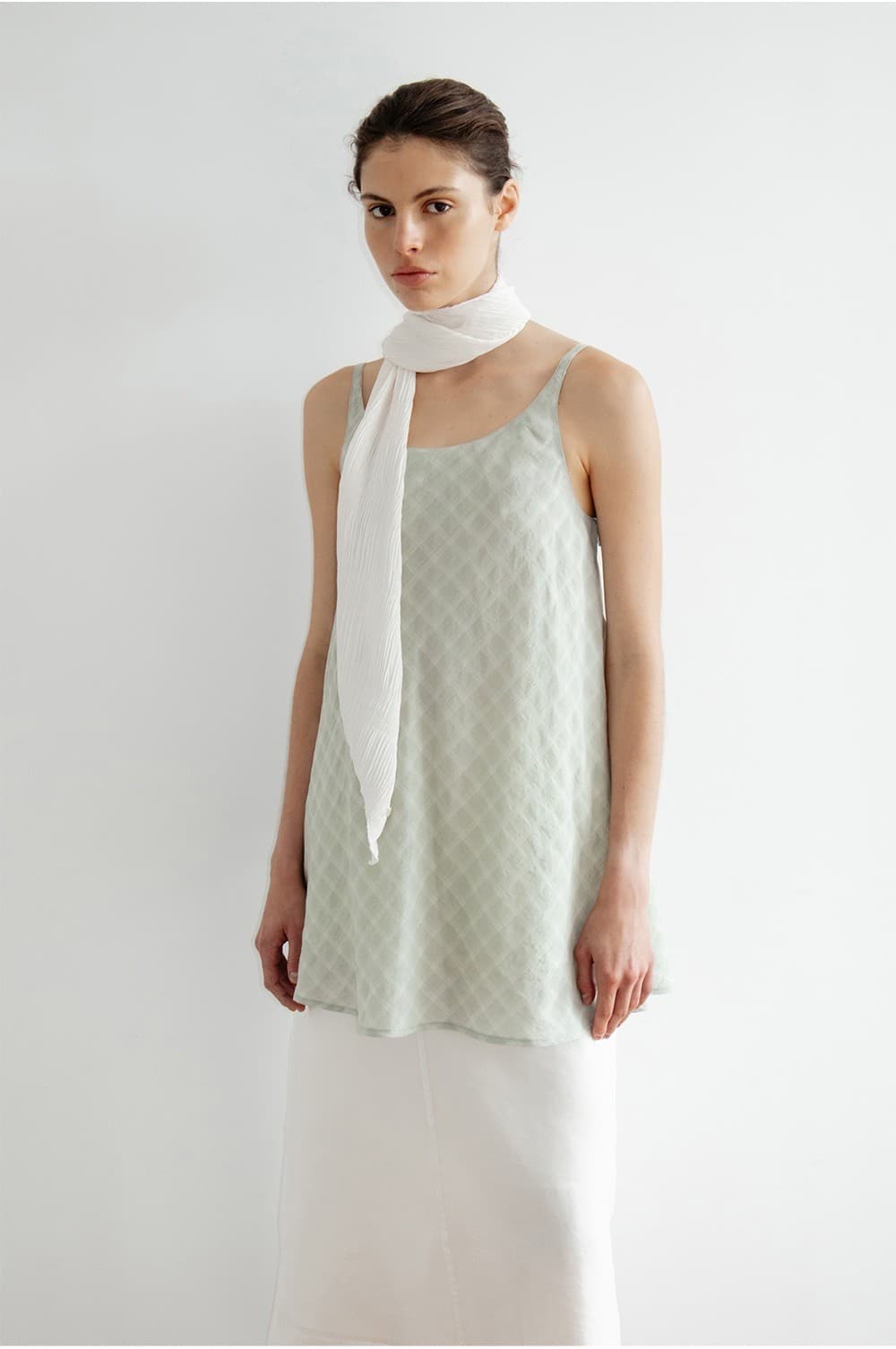 TIR CHECK LAYERED REVERSIBLE DRESS_MINT — vue 11