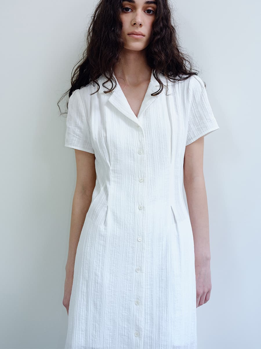 TIR OPEN COLLAR SHIRT DRESS_WHITE — vue 11