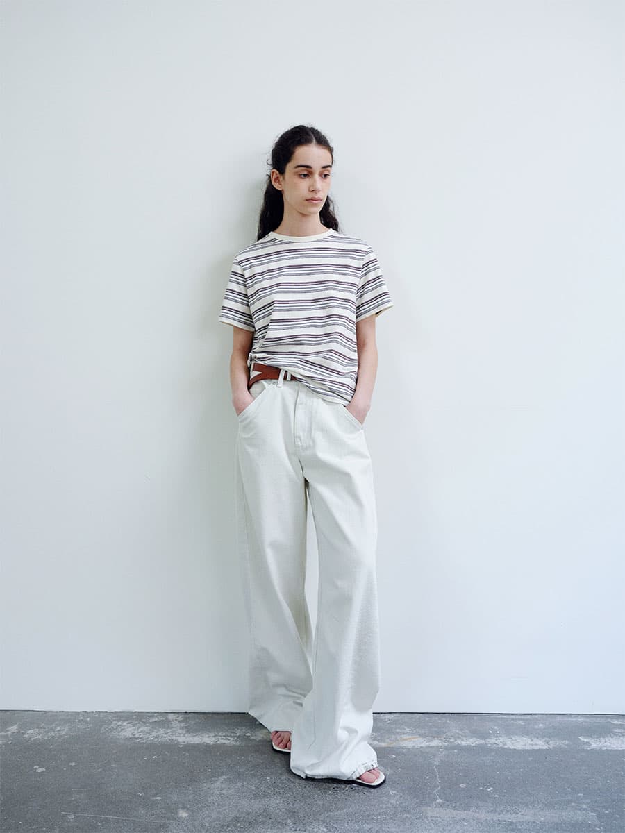 TIR MULTI STRIPE T-SHIRT_IVORY — vue 3