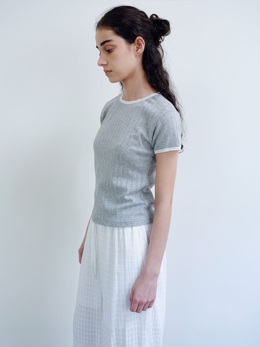 TIR FLORAL LACE T-SHIRT_GREY — vue 11