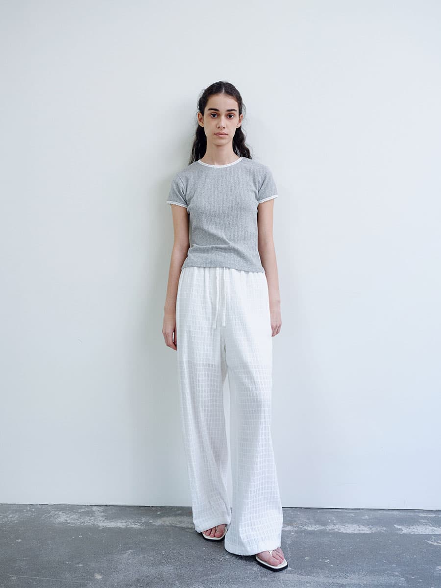 TIR FLORAL LACE T-SHIRT_GREY — vue 4