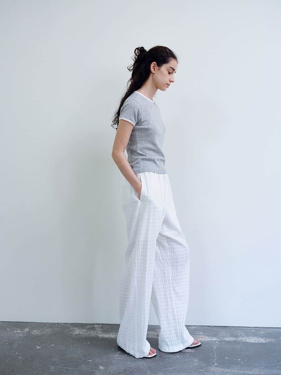 TIR FLORAL LACE T-SHIRT_GREY — vue 5