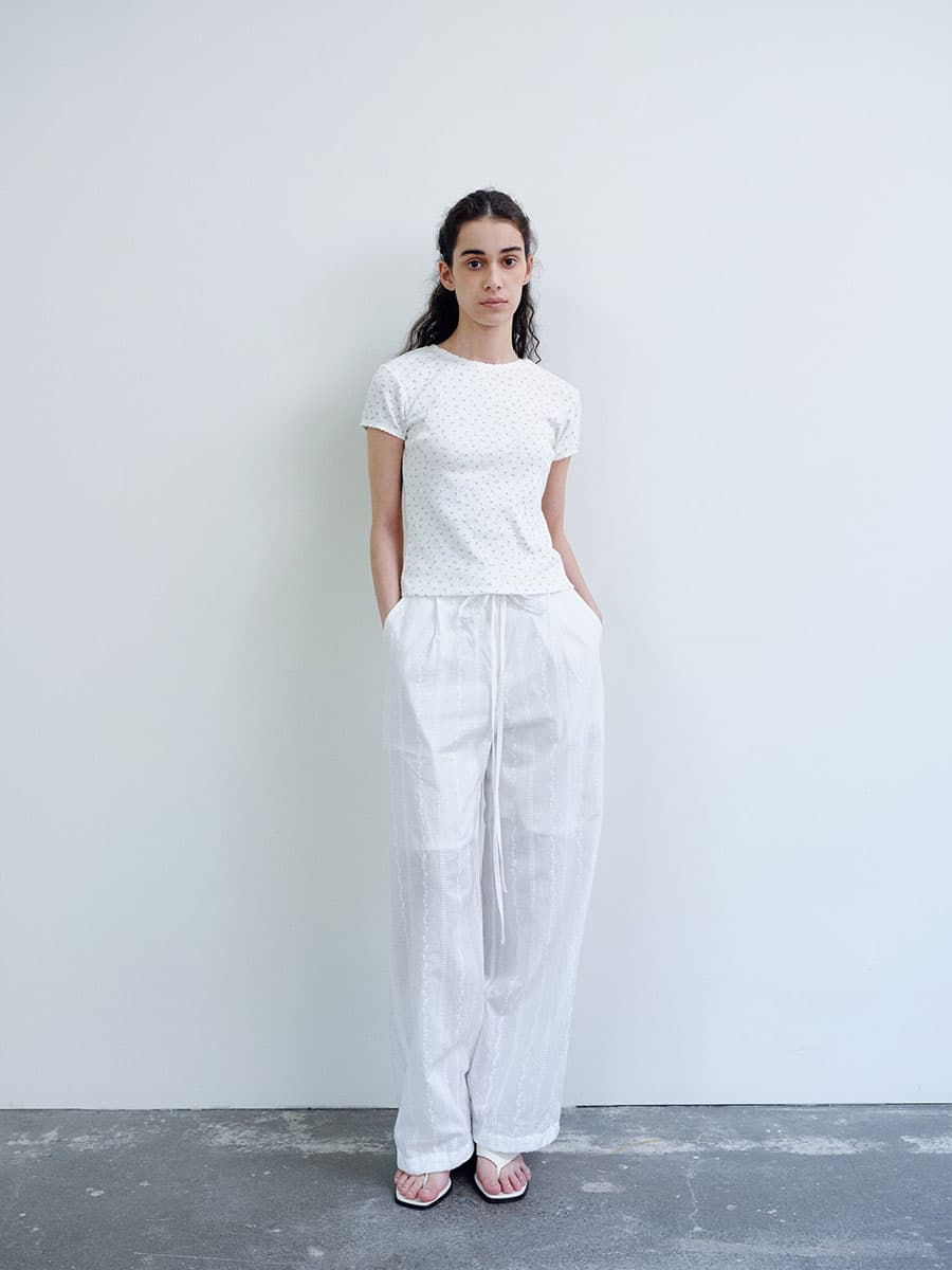 TIR FLORAL LACE T-SHIRT_WHITE — vue 5