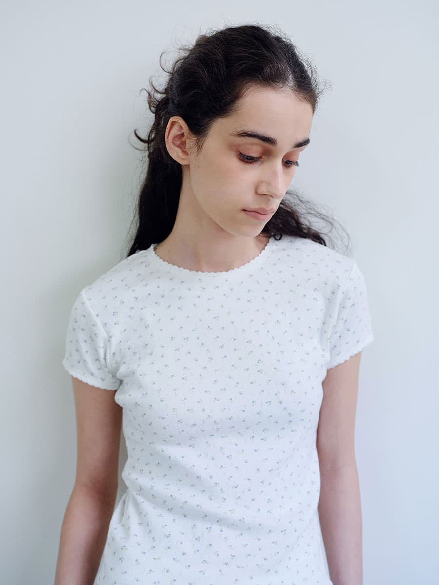 TIR FLORAL LACE T-SHIRT_WHITE — vue 8