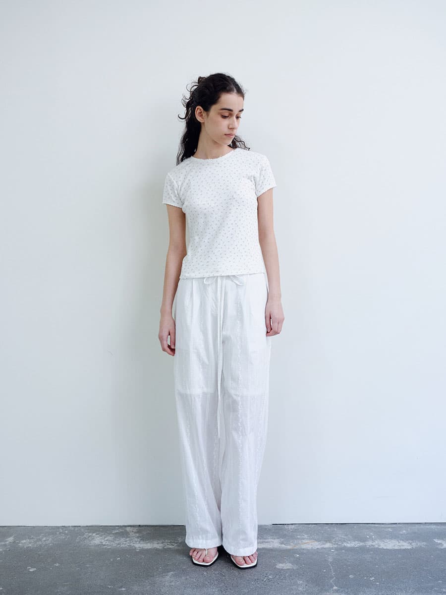 TIR FLORAL LACE T-SHIRT_WHITE — vue 9