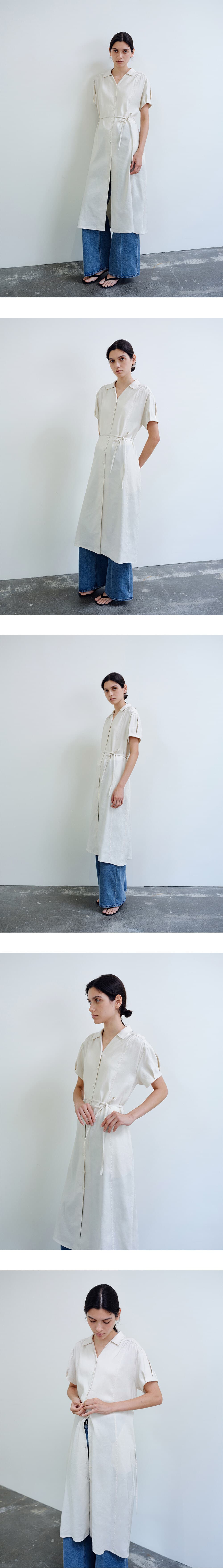 TIR PUFF SHIRT DRESS_CREAM — vue 14