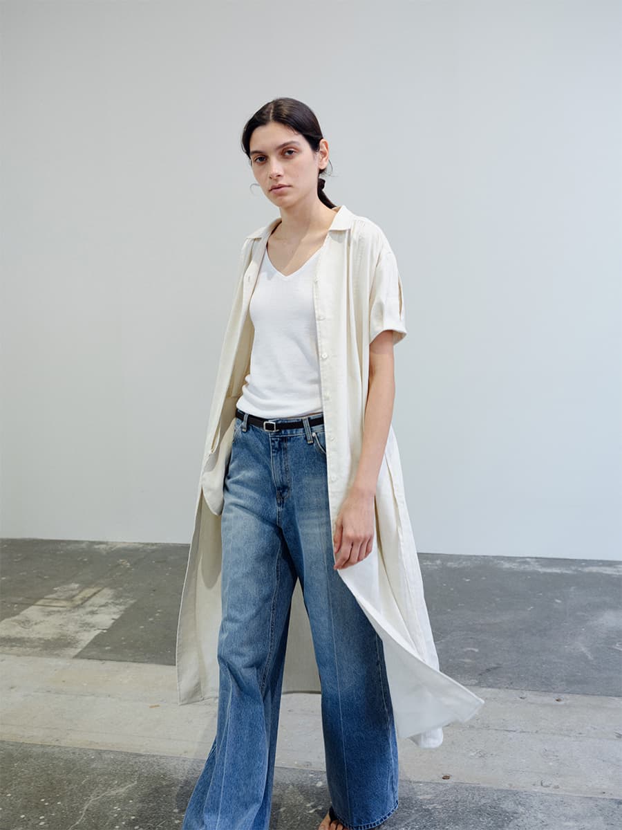 TIR PUFF SHIRT DRESS_CREAM — vue 9