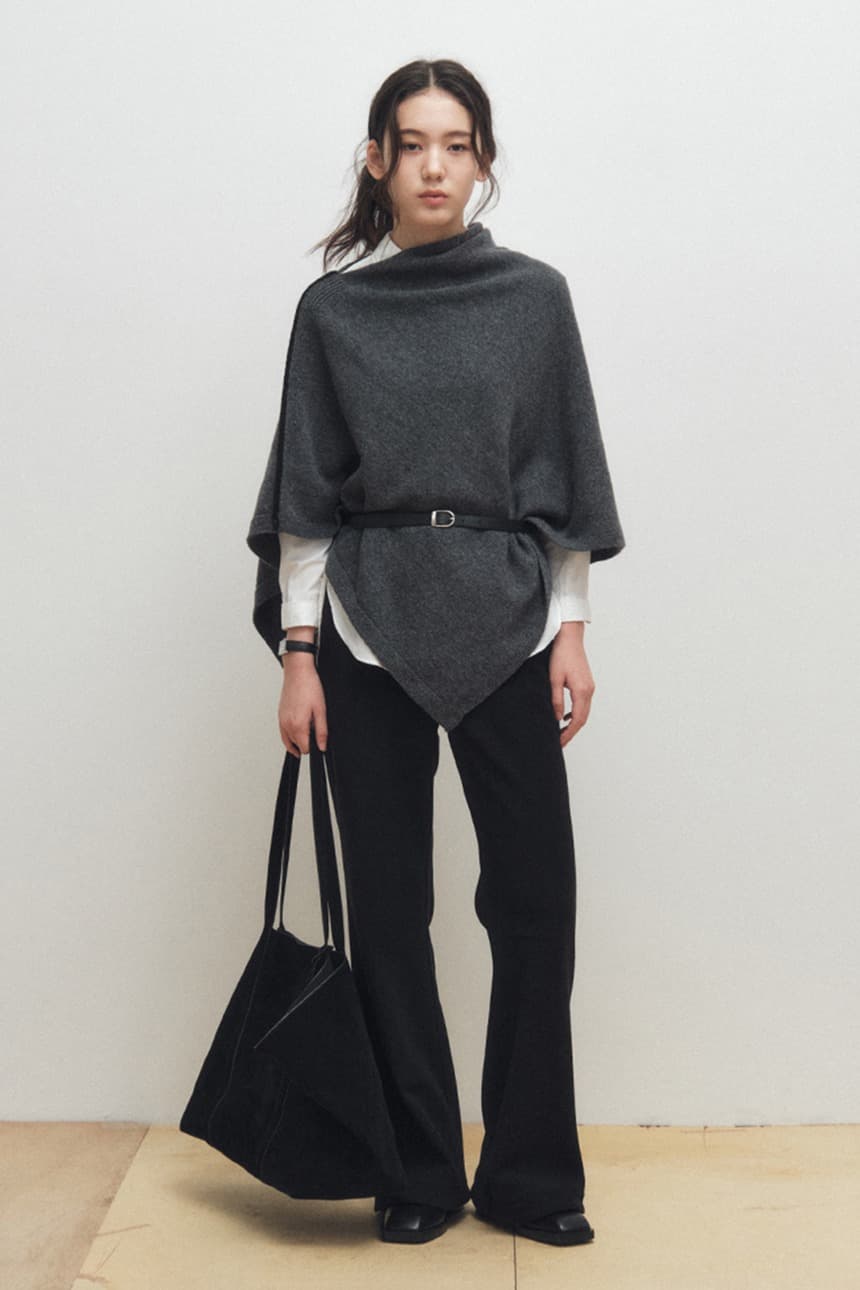 Wool Lining Cape (Charcoal) — vue 1