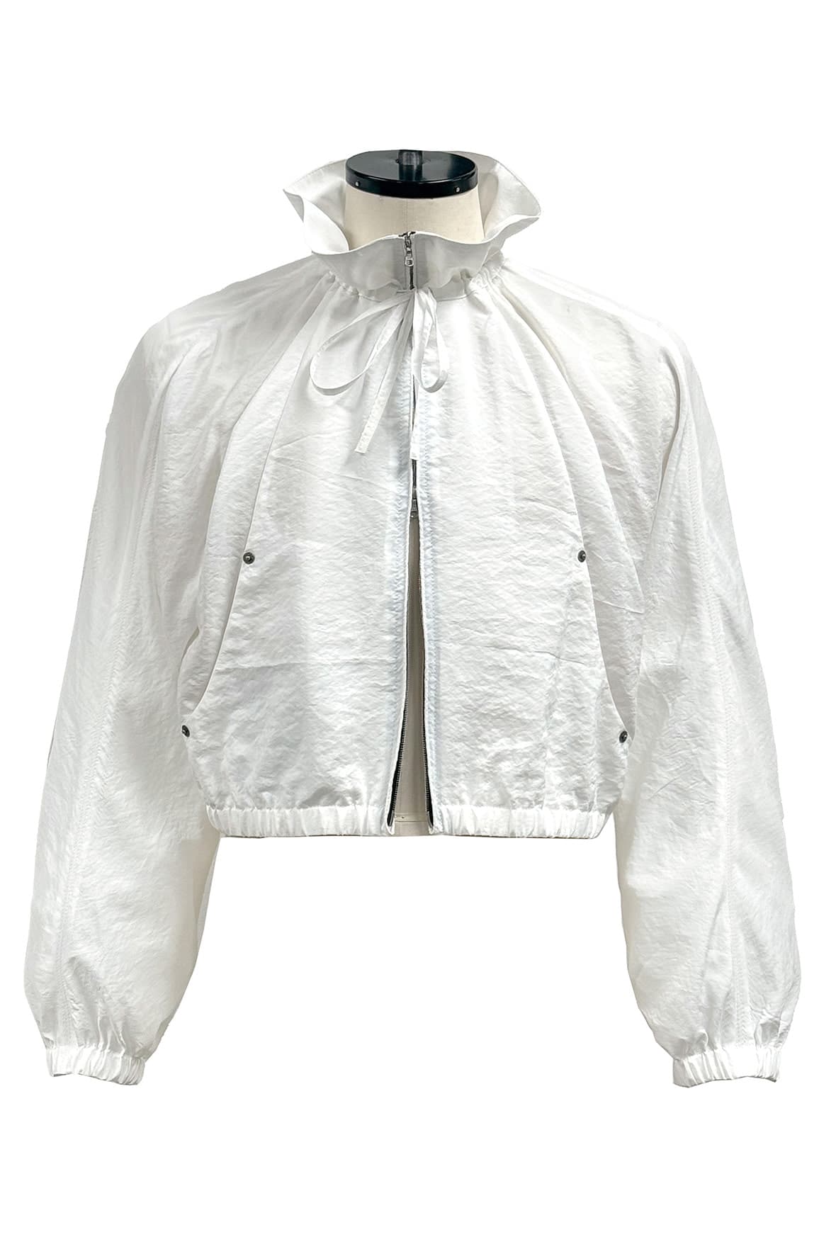 Drawstring Neck Dolman Sleeve Insert Pocket Jacket — vue 2