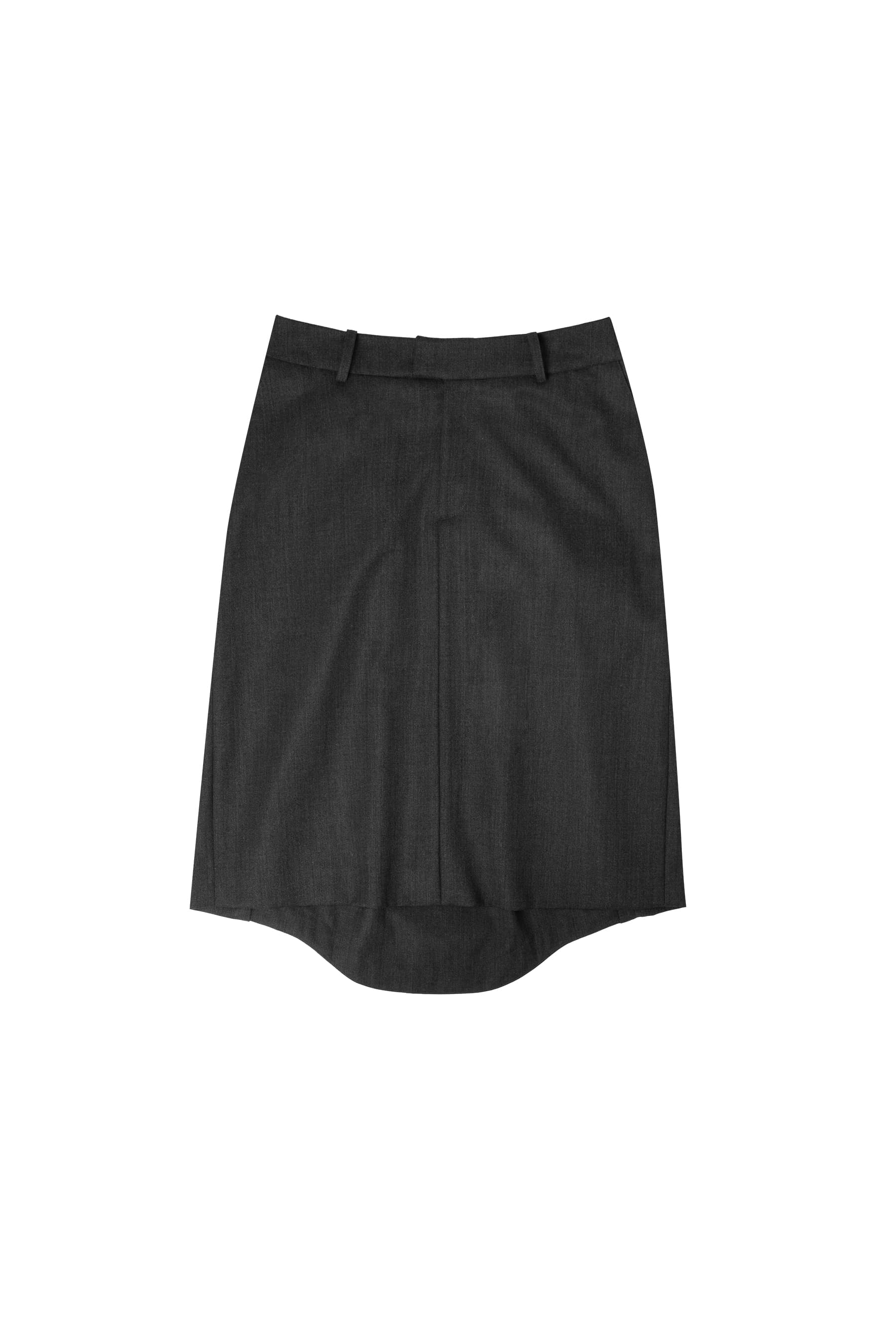 Origami Detail Midi-Skirts (Grey) — vue 1