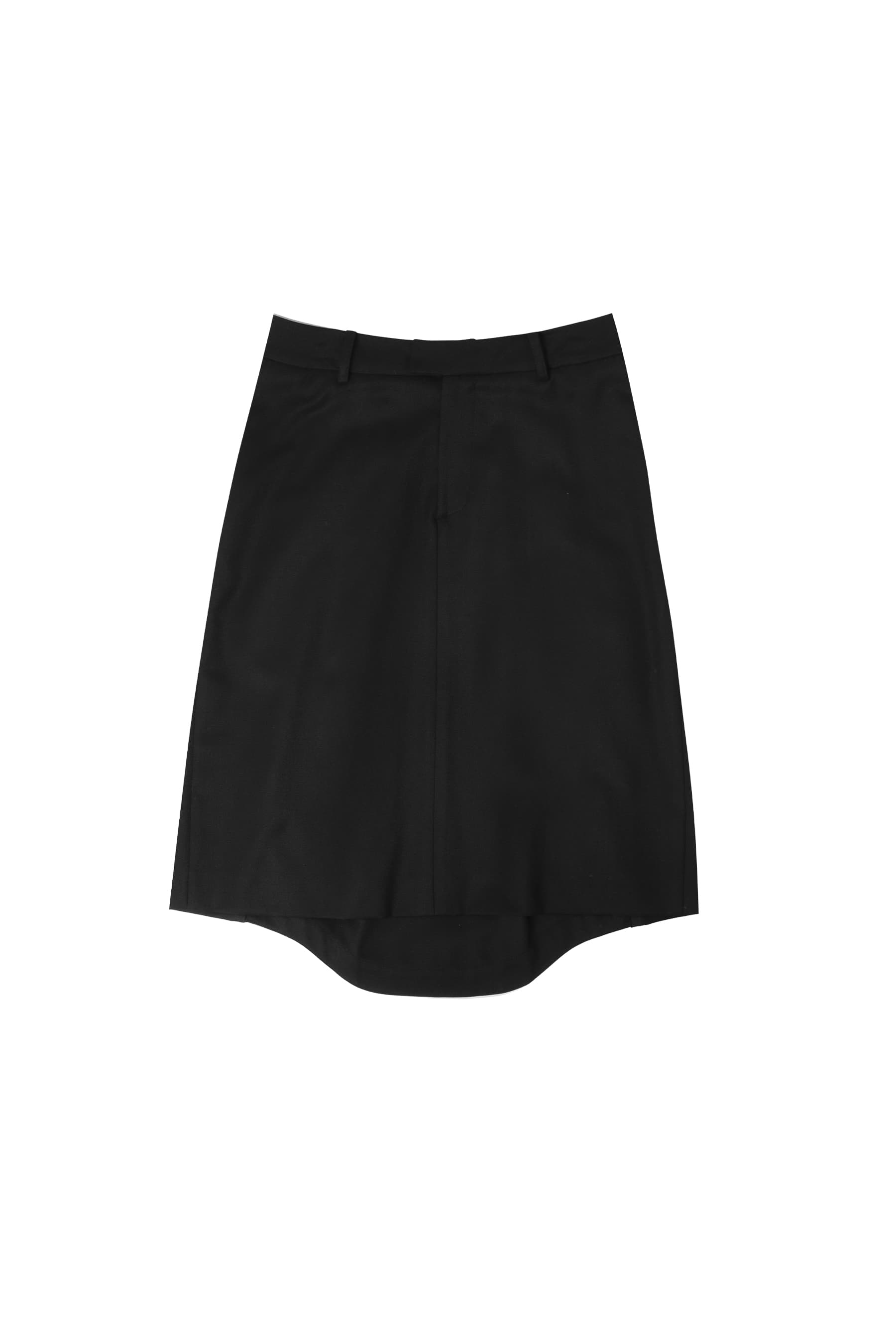 Origami Detail Midi-Skirts (Black) — vue 1