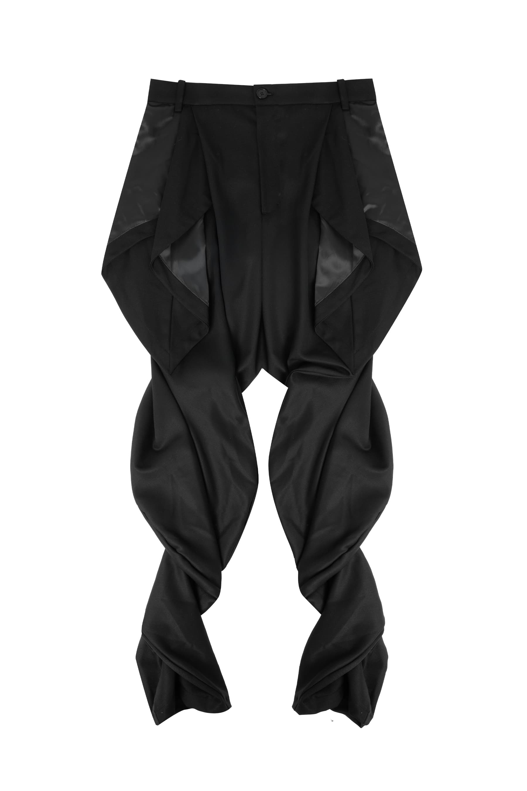 Double Fold Wave Trousers (Black) — vue 1