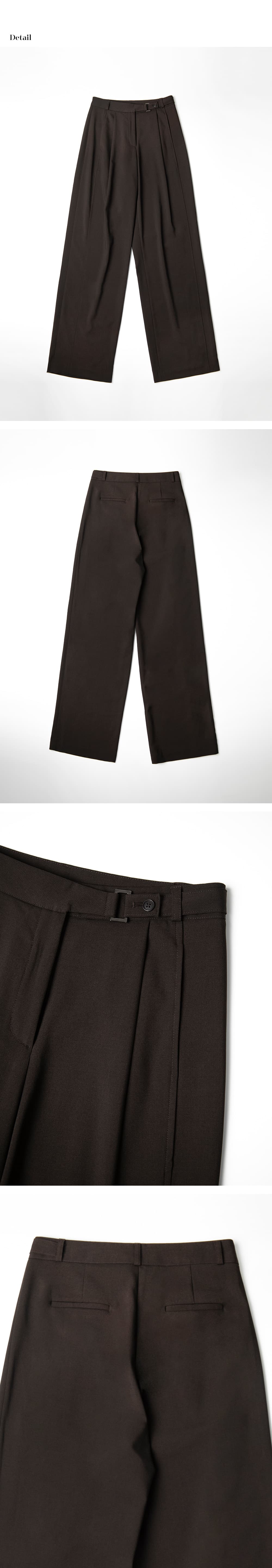 button side cutting-line slacks (deep brown) orc 6062 — vue 8