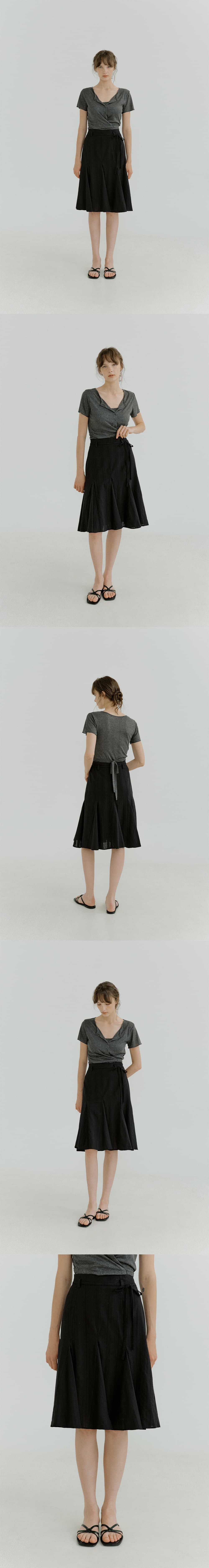 cotton lace midi skirt (black) orc 6064 — vue 6