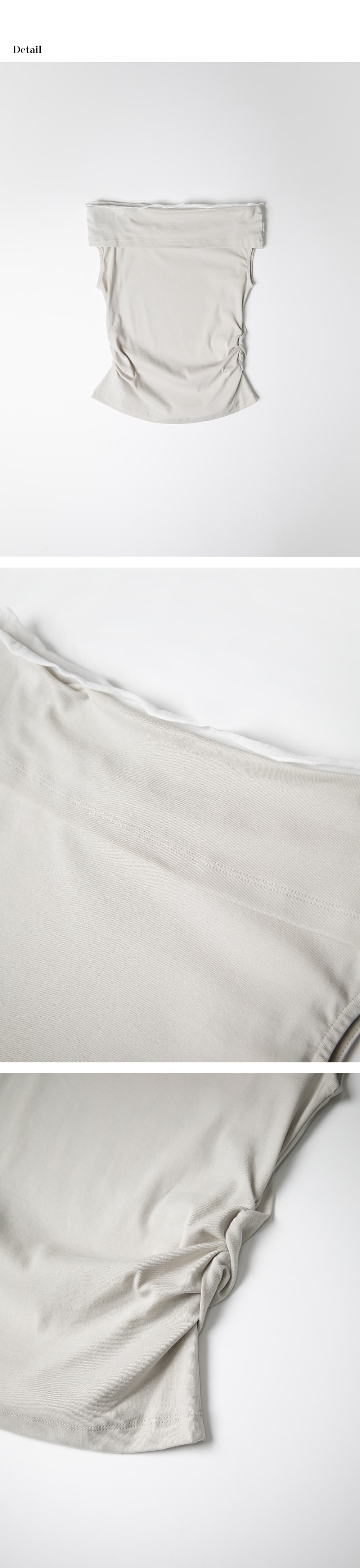 chiffon off-shoulder T-shirt (mint gray) orc 6072 — vue 9
