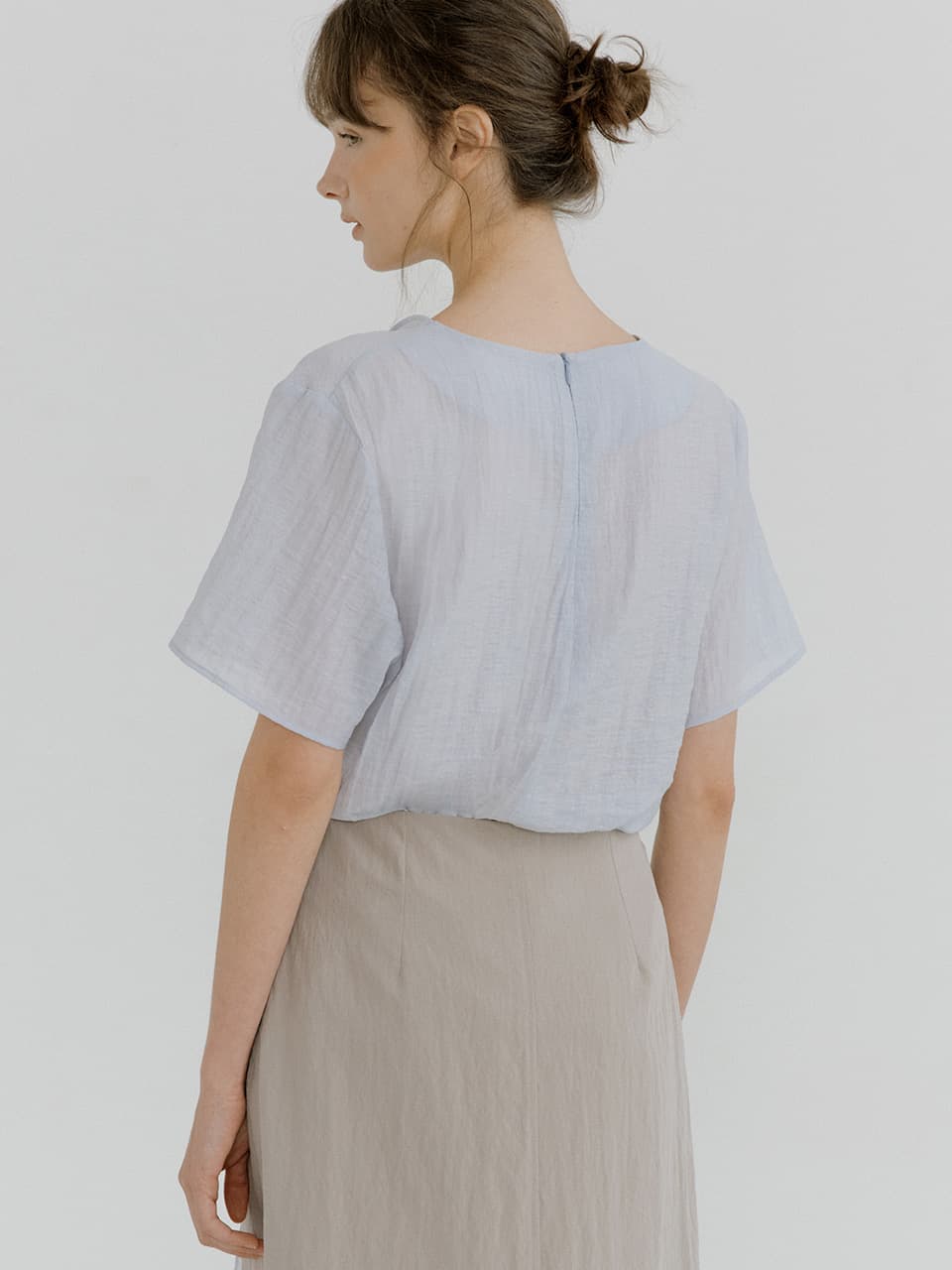 draped wrap blouse (sora) orc 6077 — vue 4