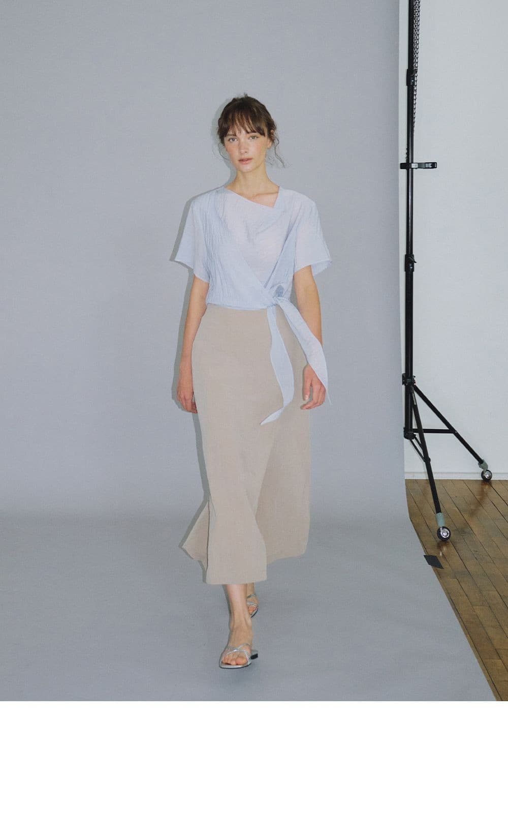 draped wrap blouse (sora) orc 6077 — vue 5
