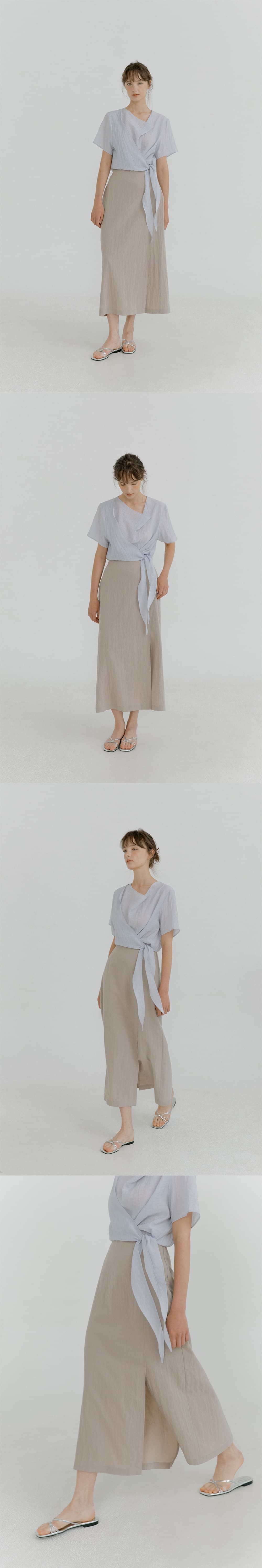 draped wrap blouse (sora) orc 6077 — vue 6