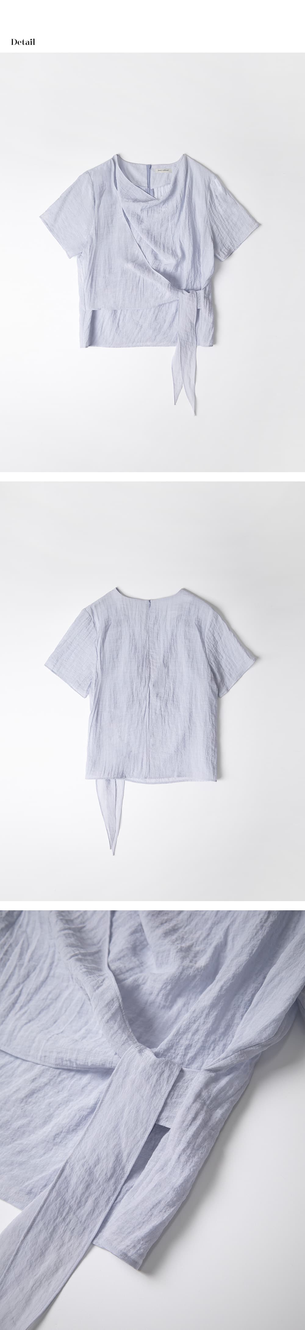 draped wrap blouse (sora) orc 6077 — vue 8