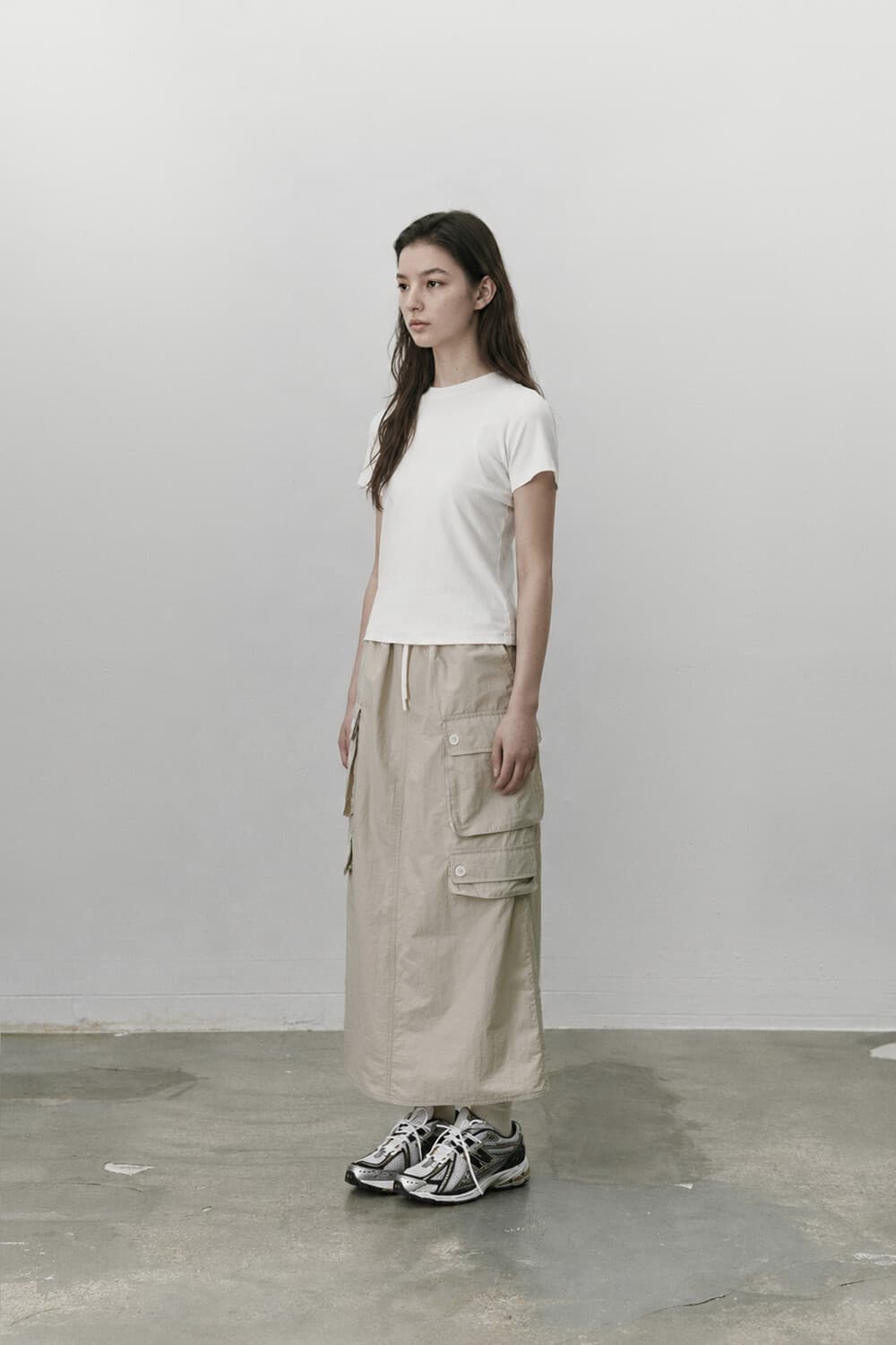 Utility cargo skirt - Beige — vue 5