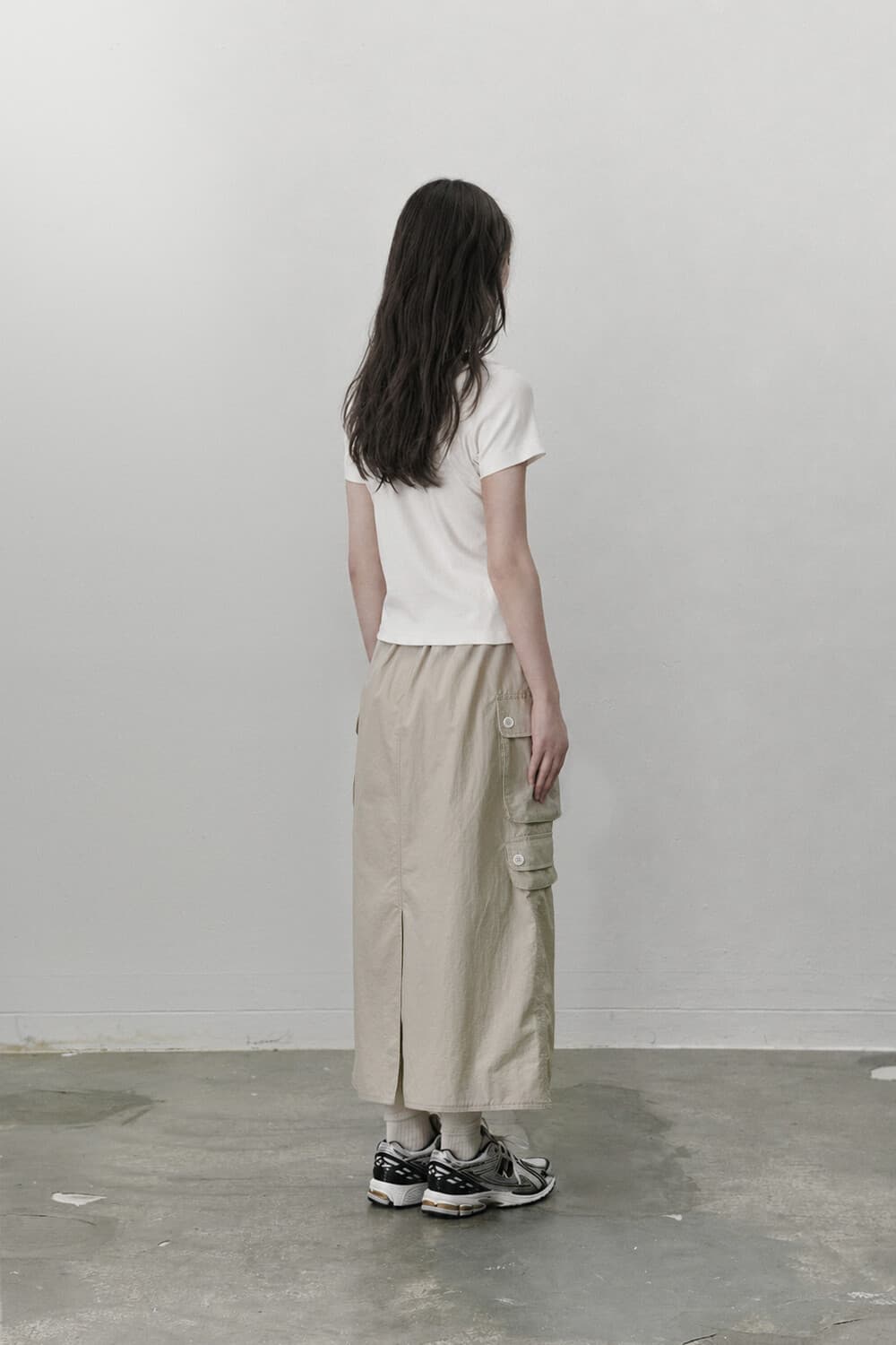 Utility cargo skirt - Beige — vue 7