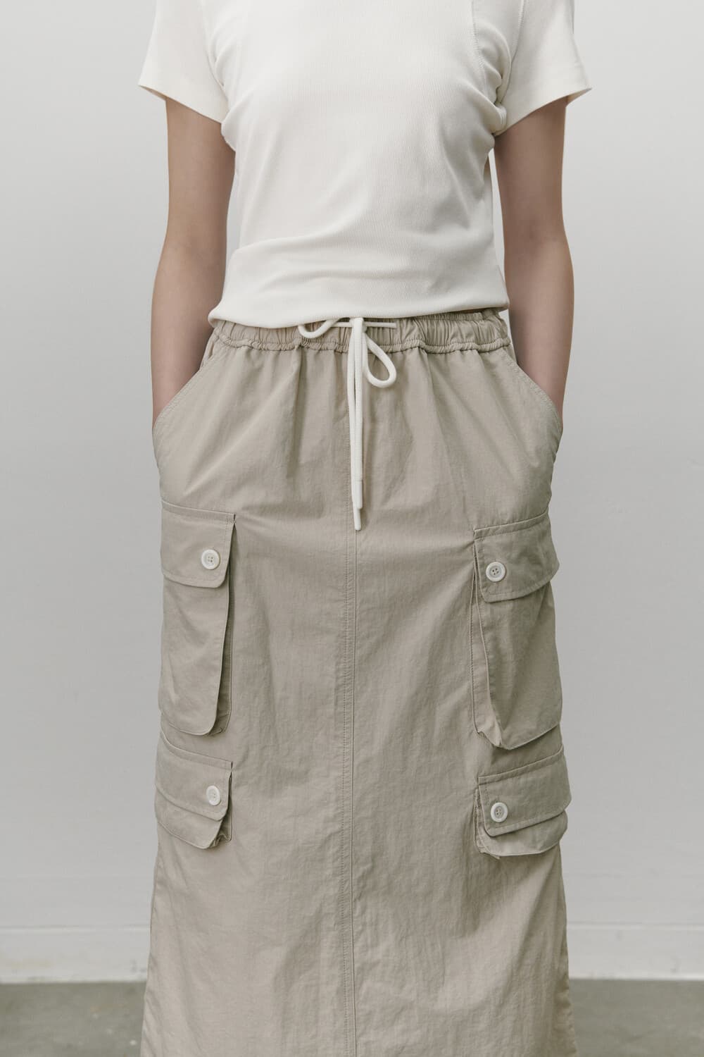 Utility cargo skirt - Beige — vue 8