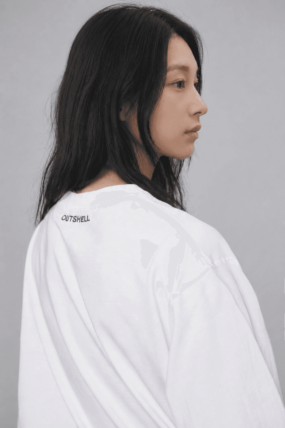 The sun volume embroidered T shirt - White — vue 6